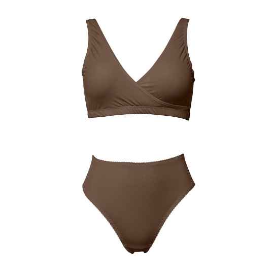 lynma crossover comfort bra COTTON- espresso empress