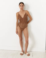 CELINA ONE PIECE SWIMSUIT / BROWN