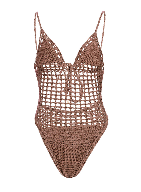 CELINA ONE PIECE SWIMSUIT / BROWN