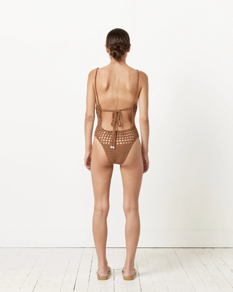 CELINA ONE PIECE SWIMSUIT / BROWN