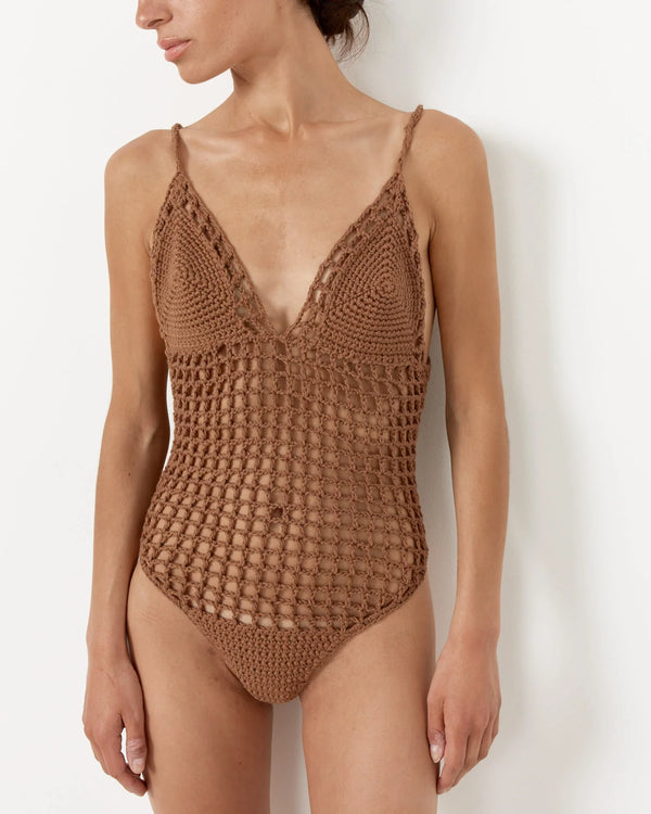 CELINA ONE PIECE SWIMSUIT / BROWN