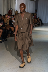 André Espresso Cropped Short Suit