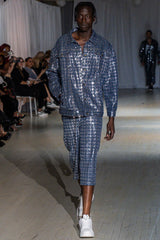 Bleu Sparked Denim Shorts