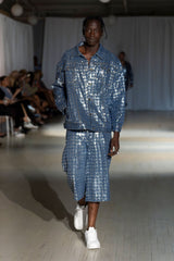 Bleu Sparked Denim Shorts