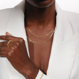 Everyday Linked Necklace Double Stack Set