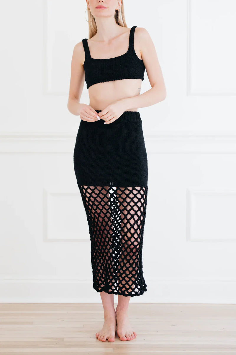 DUDA SKIRT / BLACK