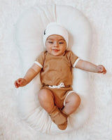 retro organic ss bodysuit | caramel