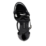 JESSICA CHAIN SANDAL 120 MM | NOIR