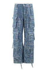 Kelly Cargo Sequin Denim Pants