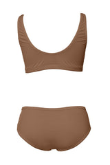 lynma crossover comfort bra COTTON- knockout nutmeg