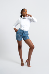 Lucy Sequin Denim Shorts