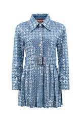 Michelle Sequin Denim Dress