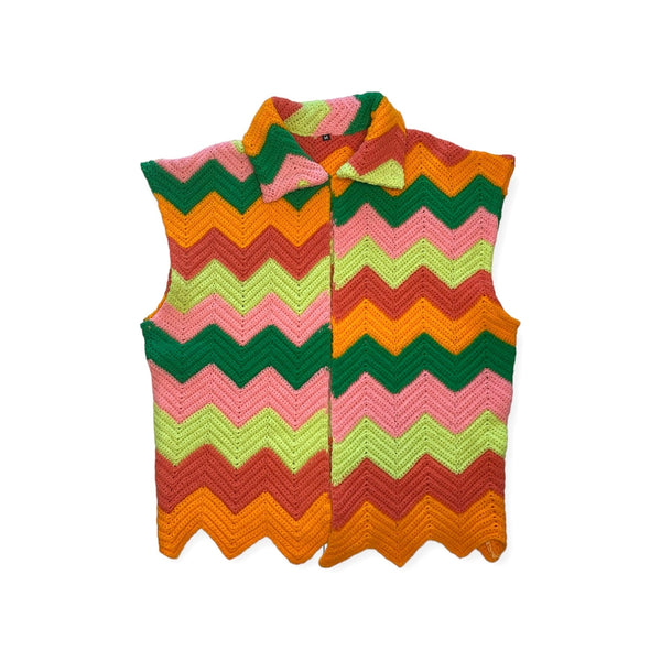 Tropical Neon Wavy Vest