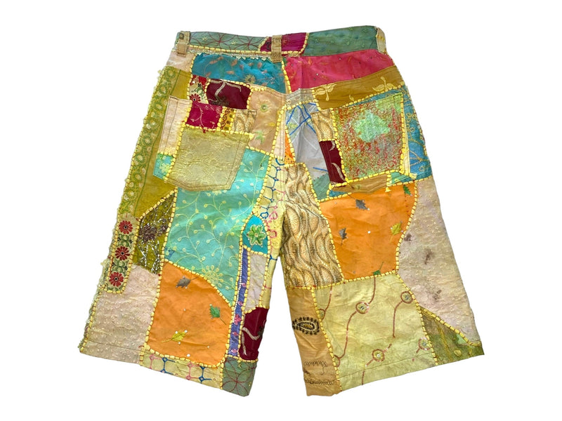 Golden Trail Patchwork Shorts