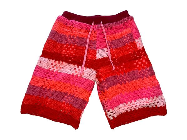 South Beach Long Crochet Shorts