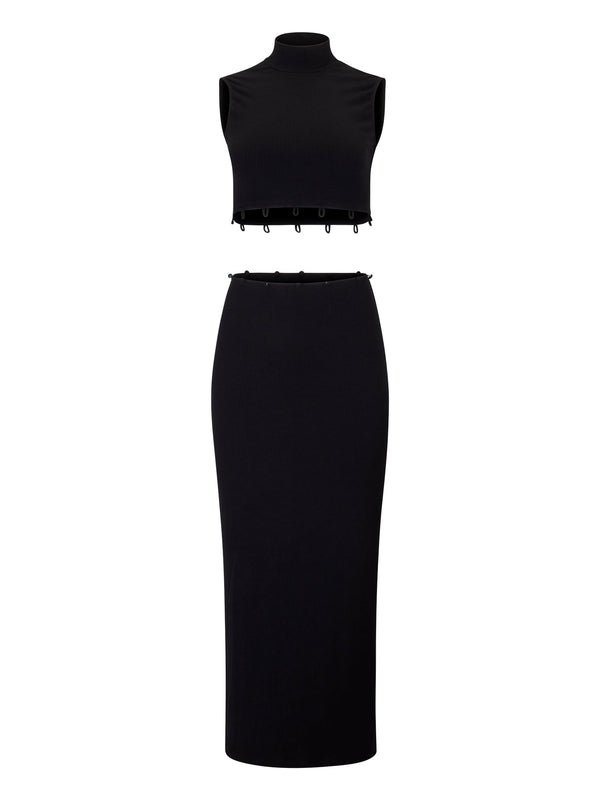 DIANA DETACHABLE DRESS / BLACK