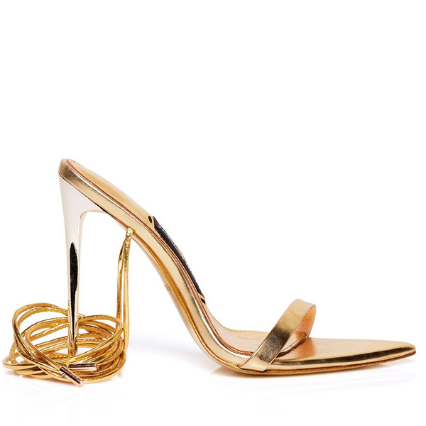 RICH SANDAL 120 MM | GOLD