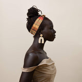 Sepia Satin-lined Tie Headband