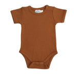 Organic Shoulder Snap Bodysuit | Ginger