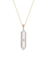 Power Crystal Mini1 Point Diamond Necklace