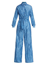 Signature Tie Front Jumpsuit | Cornflower Blue