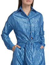 Signature Tie Front Jumpsuit | Cornflower Blue
