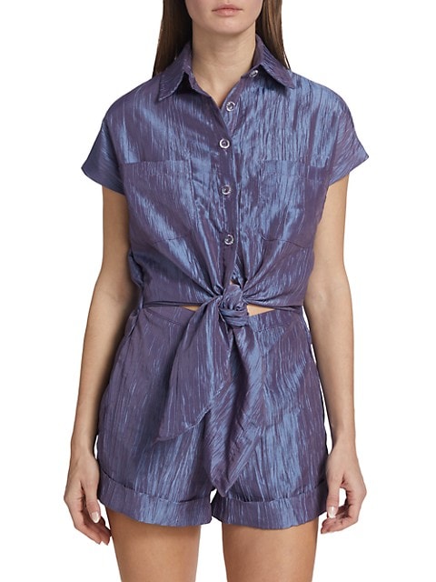 Tie Front Playsuit | Dragon Fly