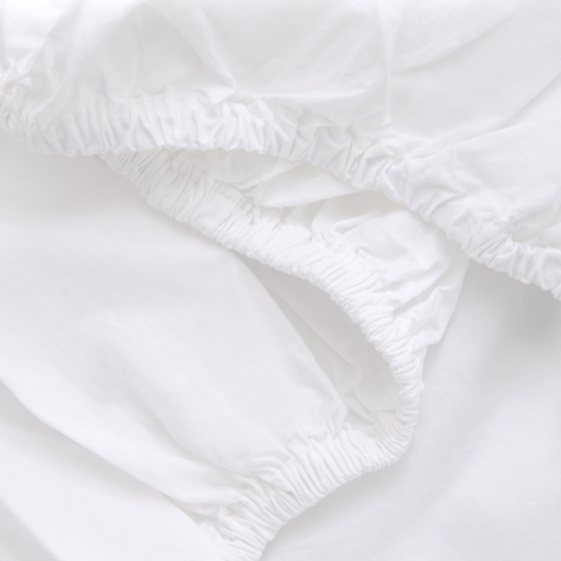 Washed Cotton Percale Minimalist Sheet Set