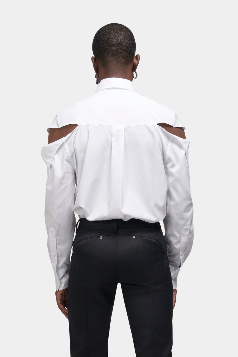 White "Hanky" Button-Up