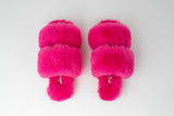 Plush Edit Slipper - Bow Pink