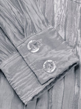 Signature Tie Front Jumpsuit | Silver