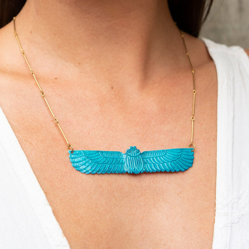 Irtyu Winged Scarab Necklace