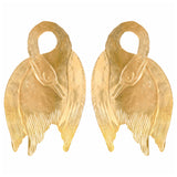 Gold Swan Earrings