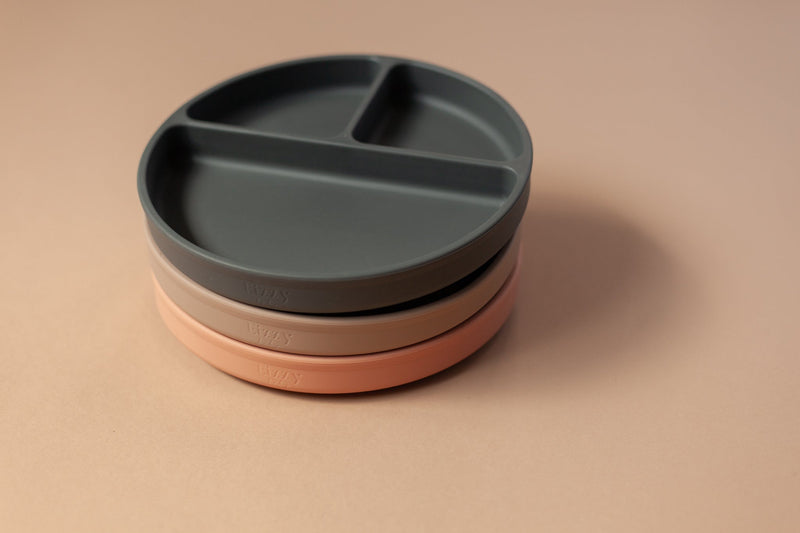 Silicone Suction Plate (Muted Pink)