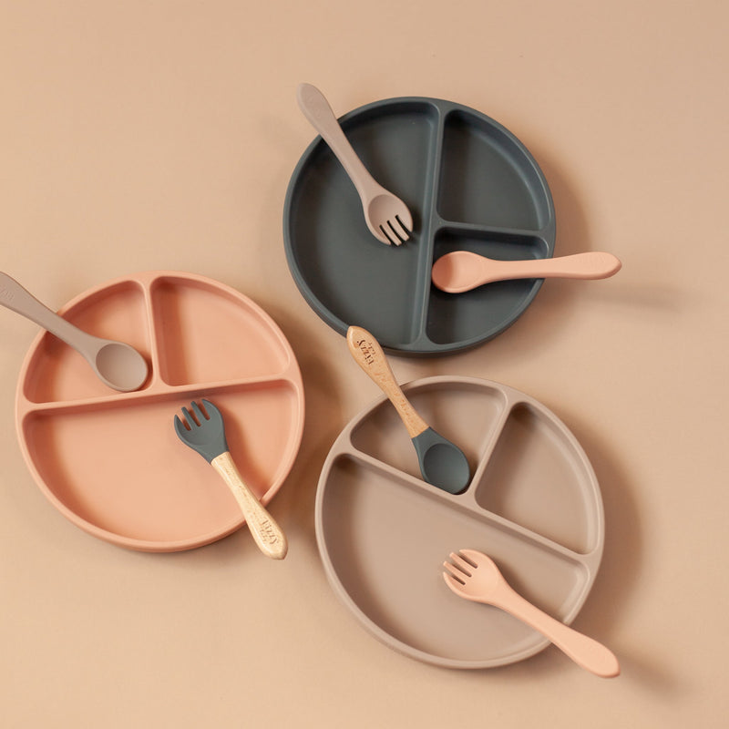 Bamboo Spoon and Fork Set (Taupe)