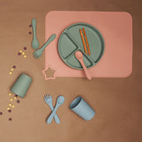 Silicone Spoon and Fork Set (Sage)