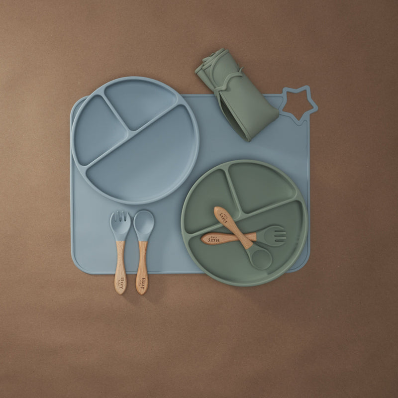 Silicone Suction Plate (Sage)