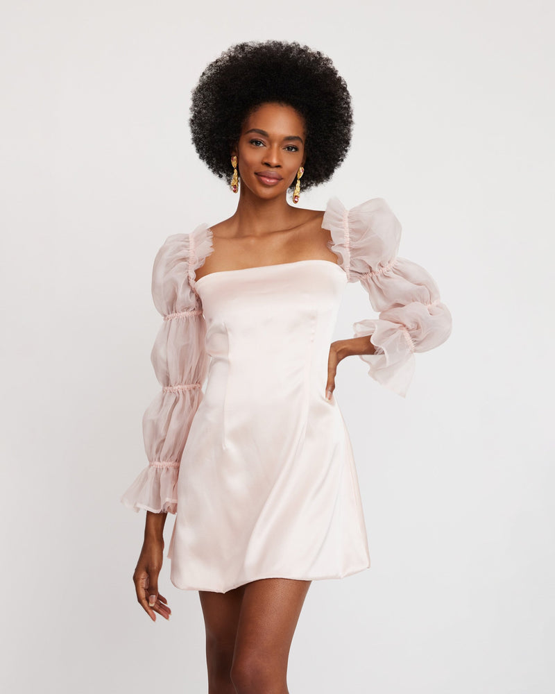 CLOUD SILK DRESS (PINK)