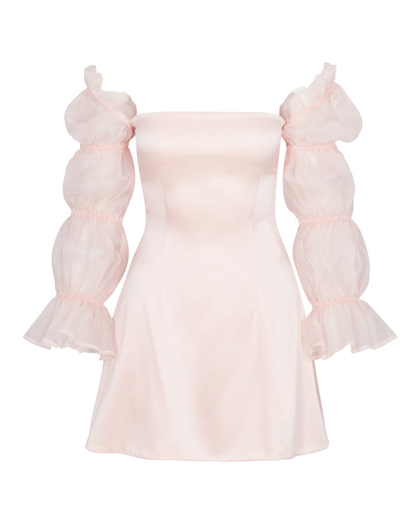 CLOUD SILK DRESS (PINK)