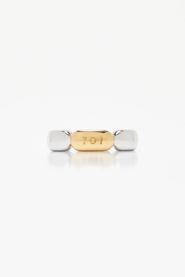 Silver "701" Ring