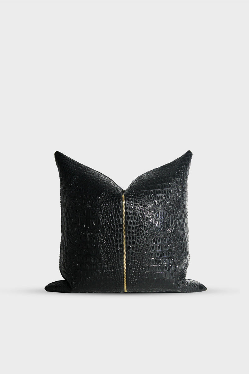 NOIR © Crocodile Skin Pillow