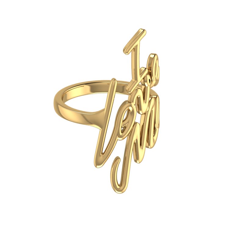 I Love Me Ring 18 kt Gold