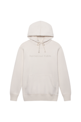 Driver Hoodie with Wordmark in Cream