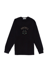 Fairway Long Sleeve Tee with Birdies in Black