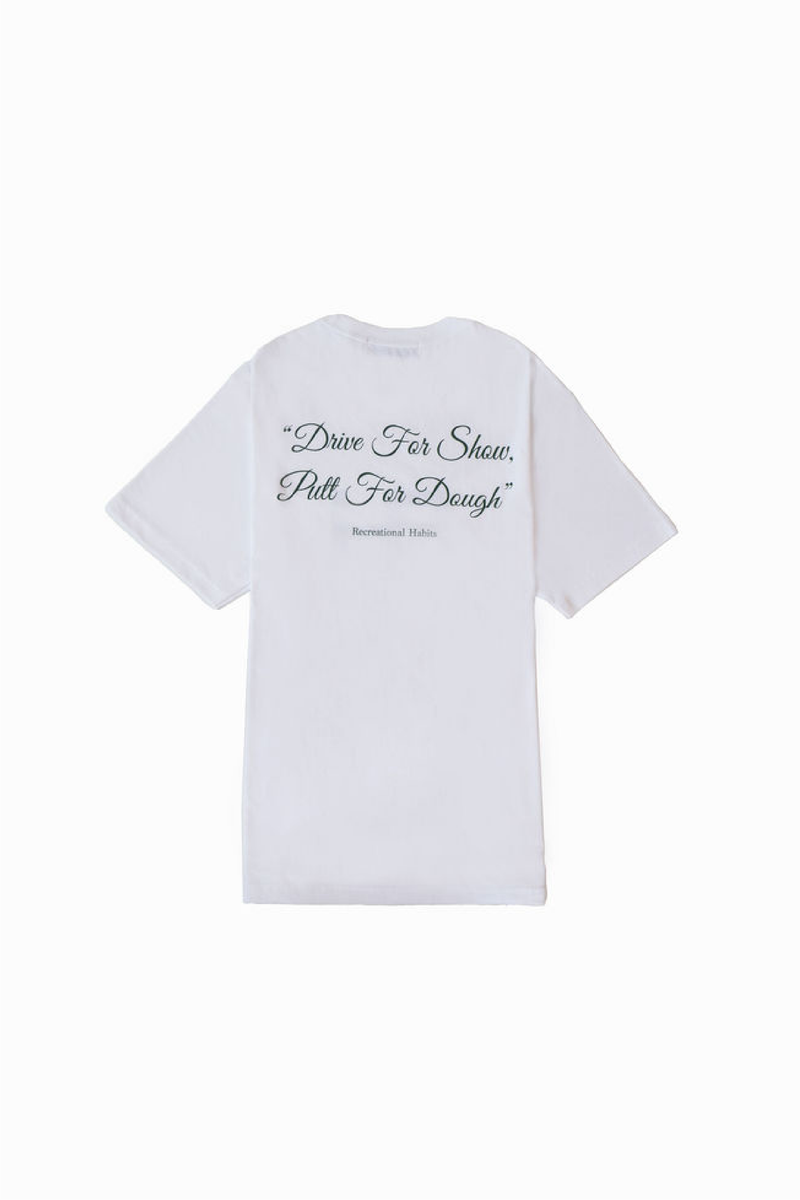 Bogey Short Sleeve Tee with RH Cut Out in White