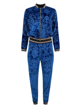 Royalty Velour Tracksuit - Sapphire