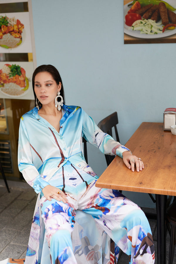 Alanya Print Shirt Dress