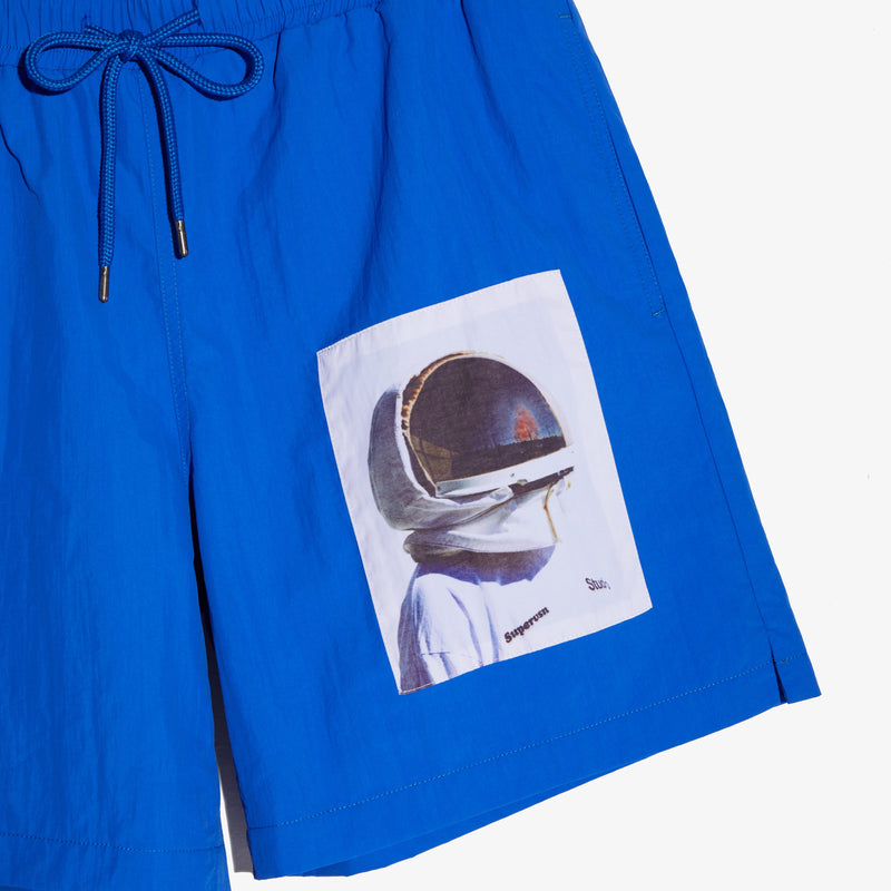 SPACEMAN WATER SHORTS (BLUE)