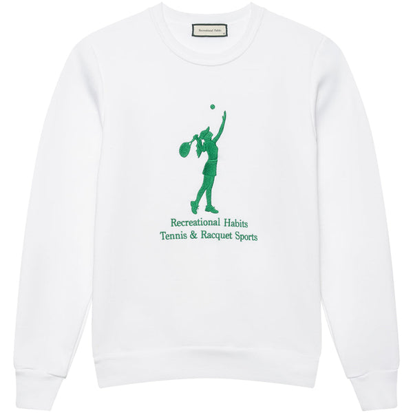 Gibson Tennis Serve Crewneck in White