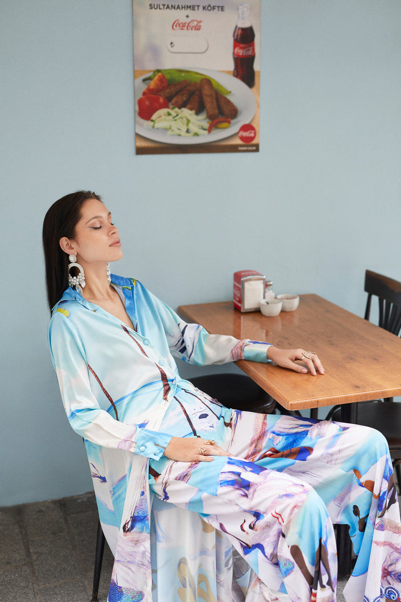 Alanya Print Shirt Dress